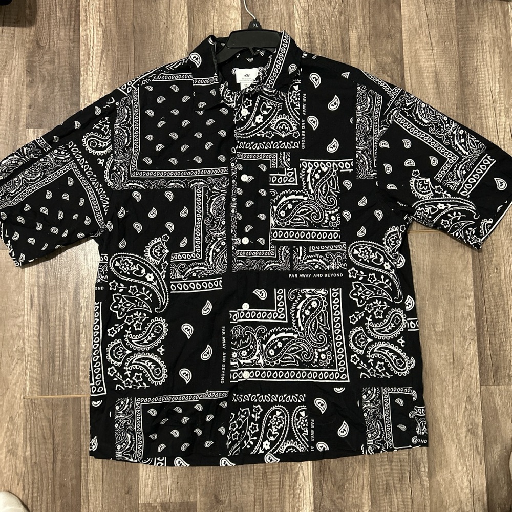 Black Paisley Men's Shirt